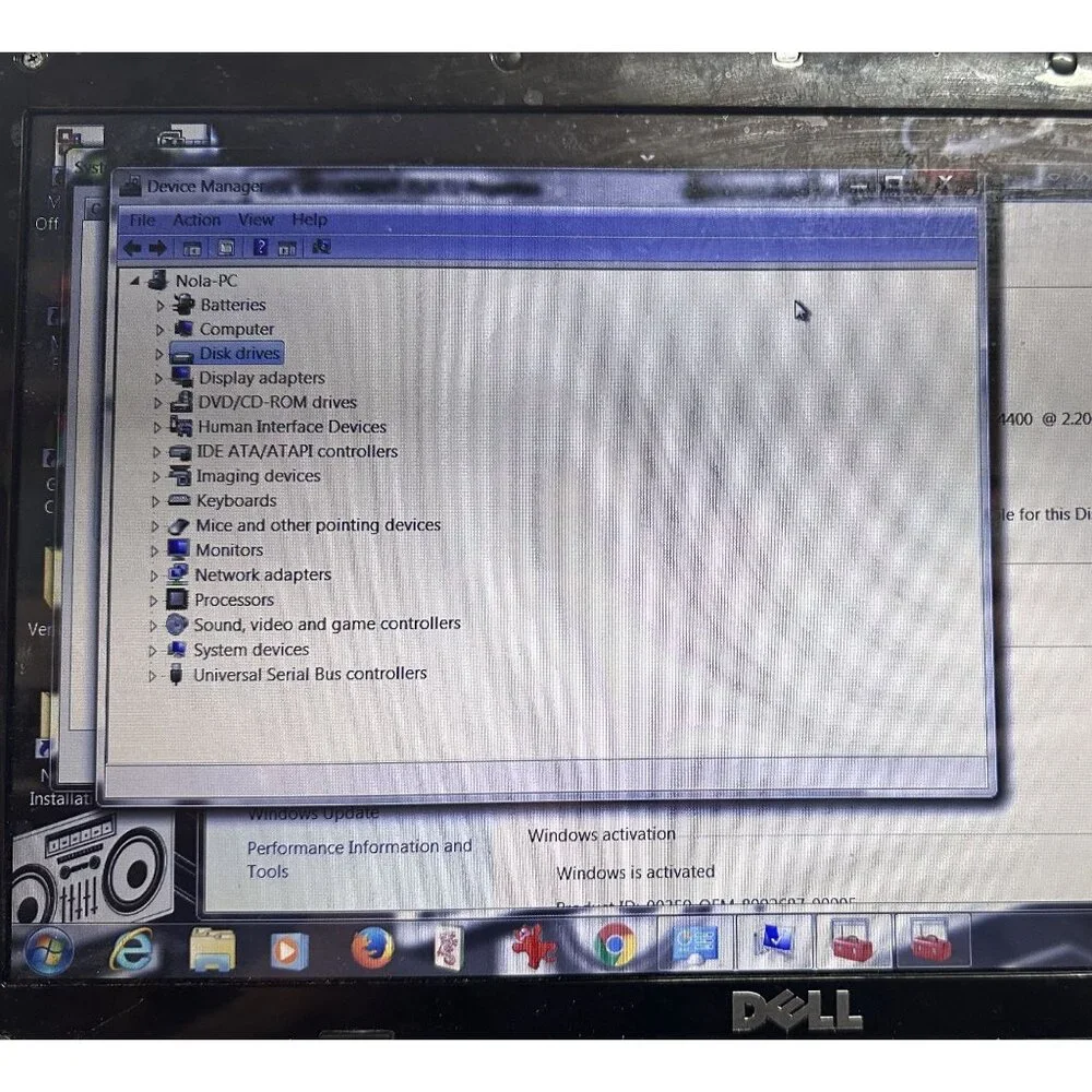 Vtg Laptop Dell Ispiron 1545 4GB RAM Pentium Duel-Core 2.20GHz Working!